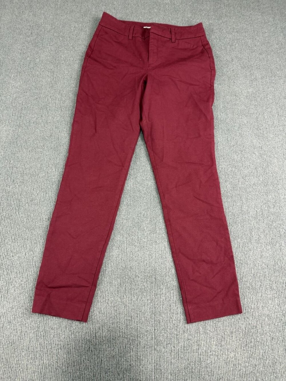 Old Navy Womens Pixie High-Rise Stretch Pants Burgundy Size 2